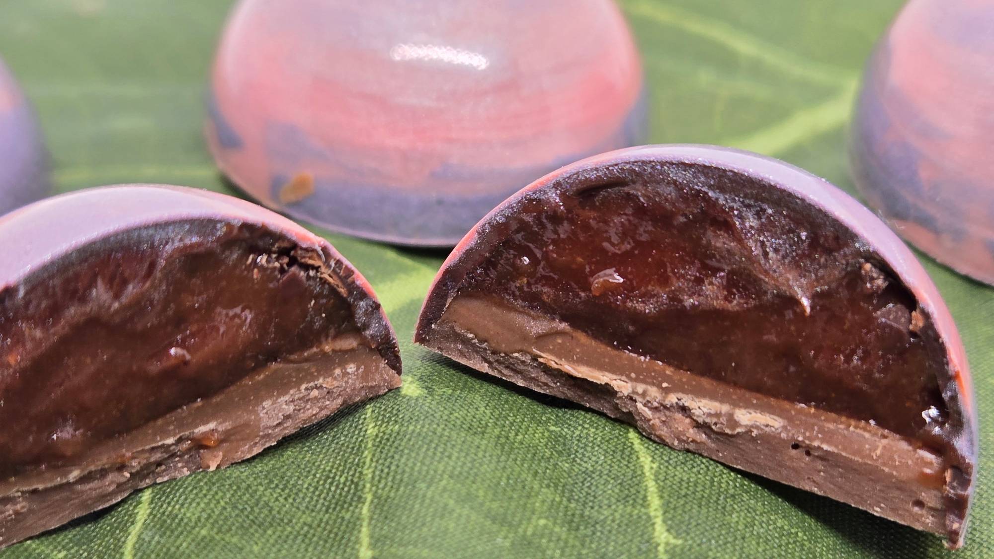 Multi layered trifecta chocolates